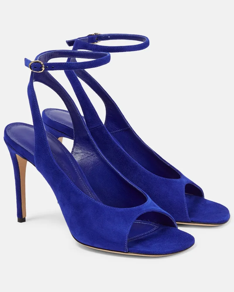 Victoria Beckham Sandali slingback in suede Blu