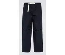 Pantaloni in cotone con zip