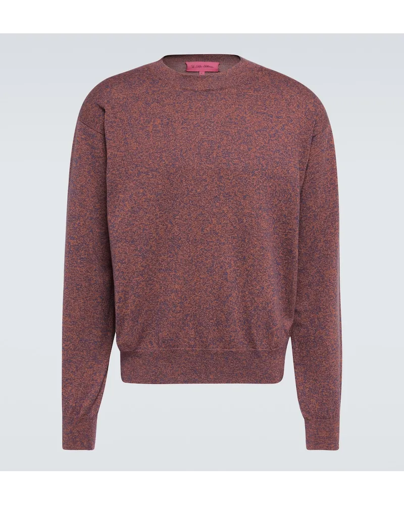 The Elder Statesman Pullover in cotone e cashmere mÃ©lange Viola