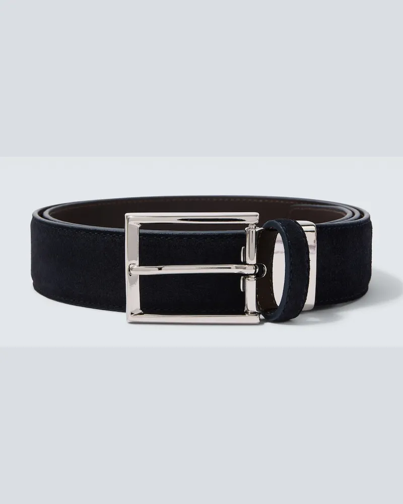 Canali Cintura in camoscio Blu