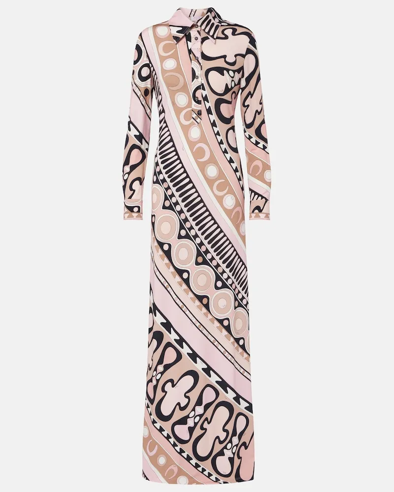 Emilio Pucci Abito chemisier Soleil Rosa