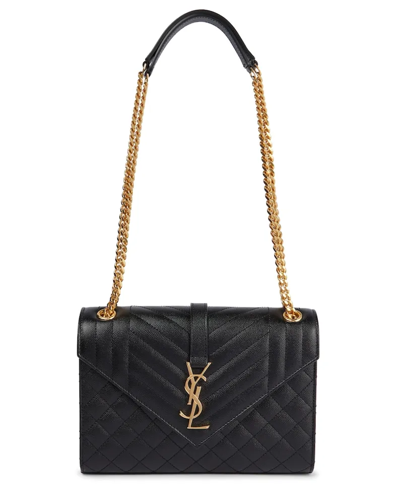 Saint Laurent Borsa Envelope Medium in pelle Nero