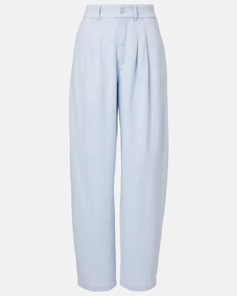 Frame Denim Jeans The Tapered a vita alta Blu