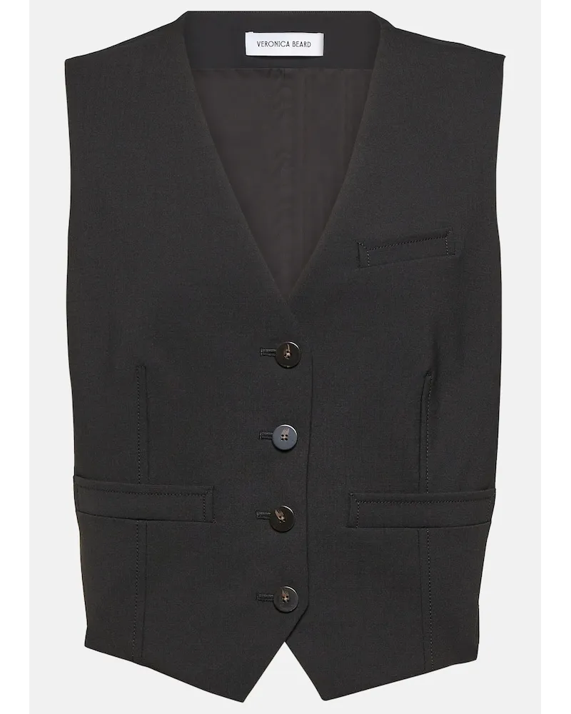 Veronica Beard Gilet Hutchinson Dickey in misto lana Nero
