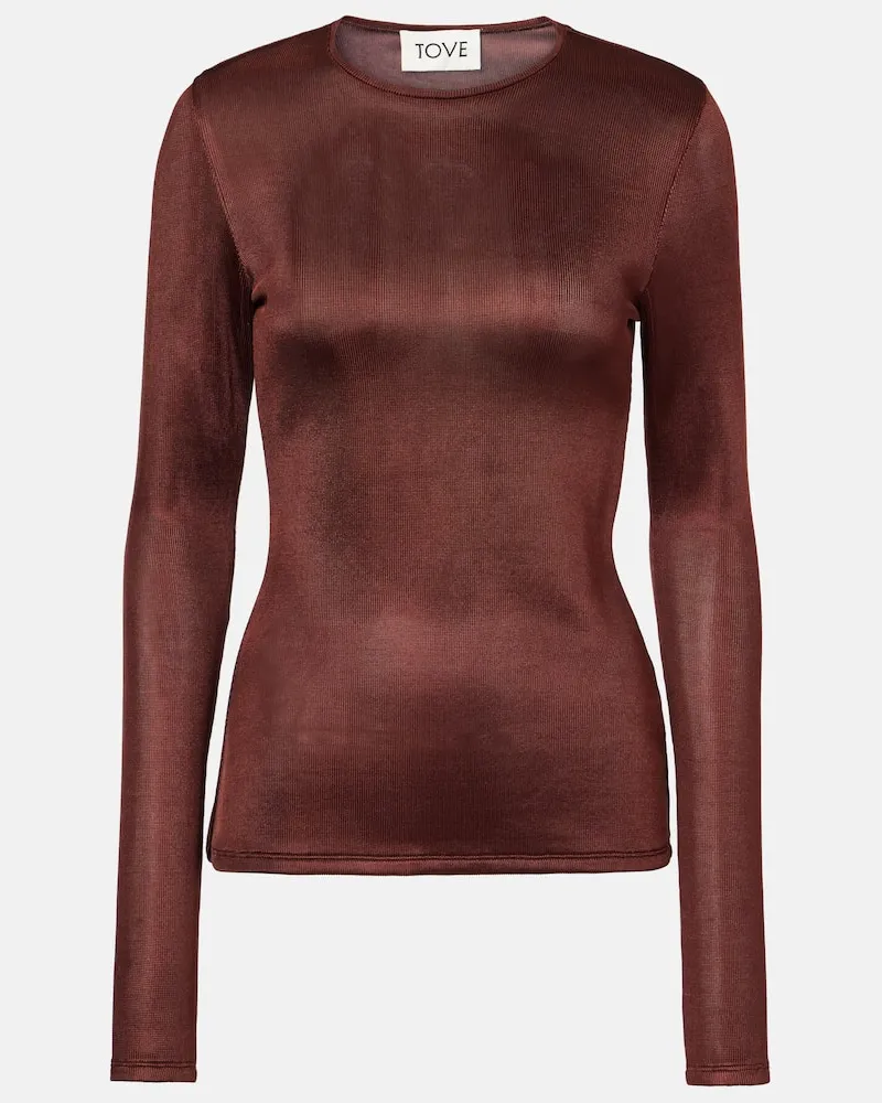 TOVE Top Mayra in maglia Borgogna