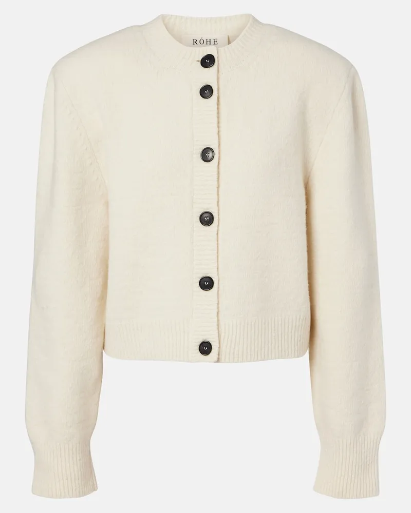 Róhe Róhe Cardigan in lana Beige