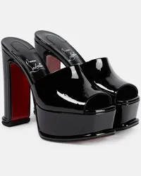 Christian Louboutin Sandali Amali in vernice con plateau Nero