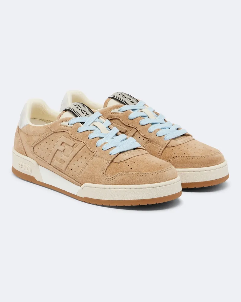 Fendi Sneakers Fendi Match in suede Beige