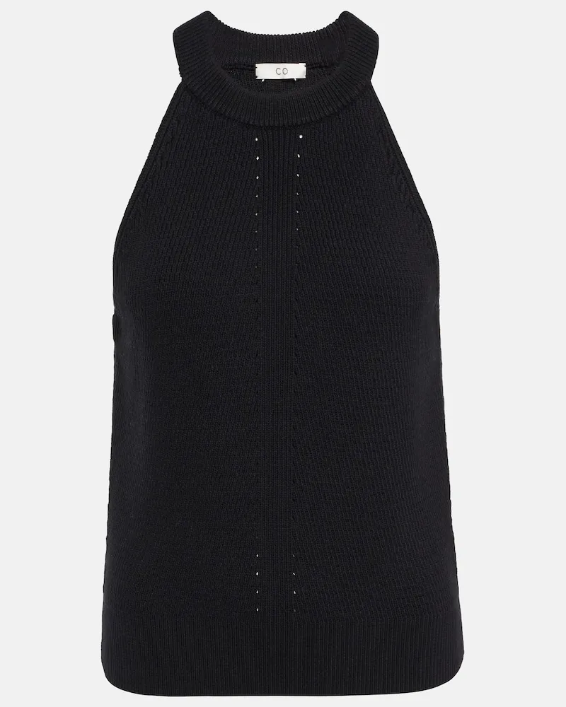 Co Tank top in maglia a coste Nero