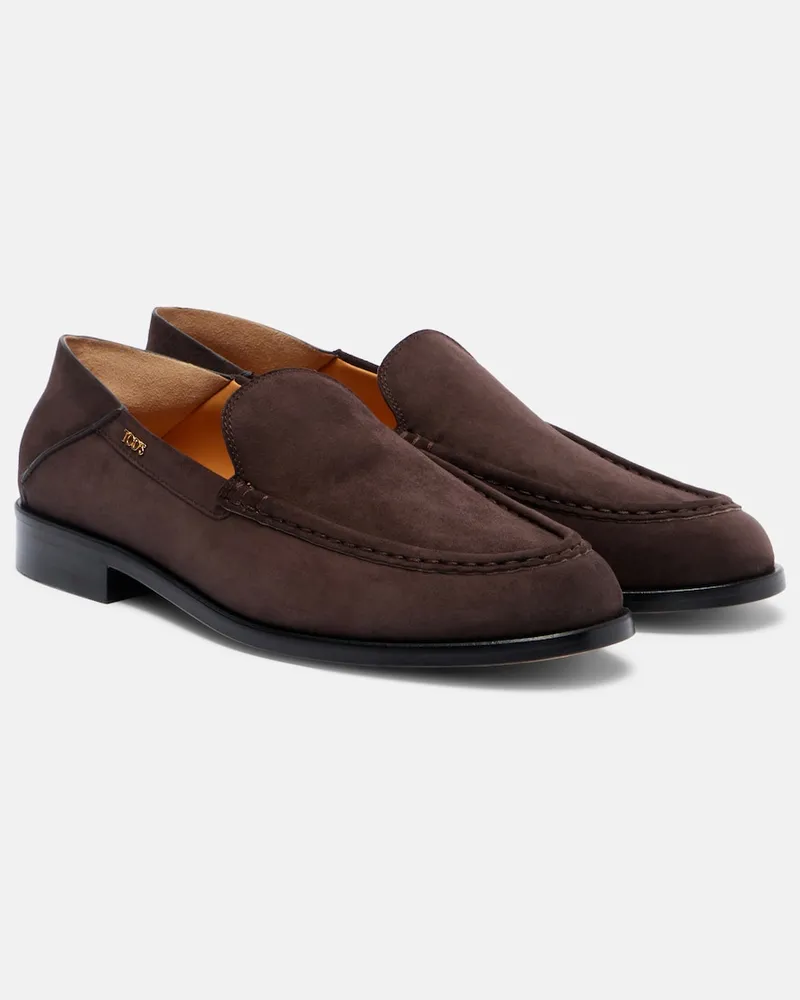 TOD'S Mocassini in suede Marrone