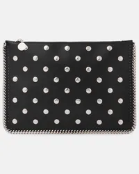 Stella McCartney Clutch Falabella con borchie Nero