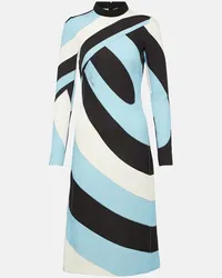 Emilio Pucci Abito midi Iride in jersey Multicolore