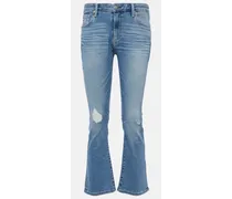 Jeans flared cropped Jodi a vita media
