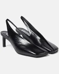 Jil Sander Pumps slingback in pelle Nero