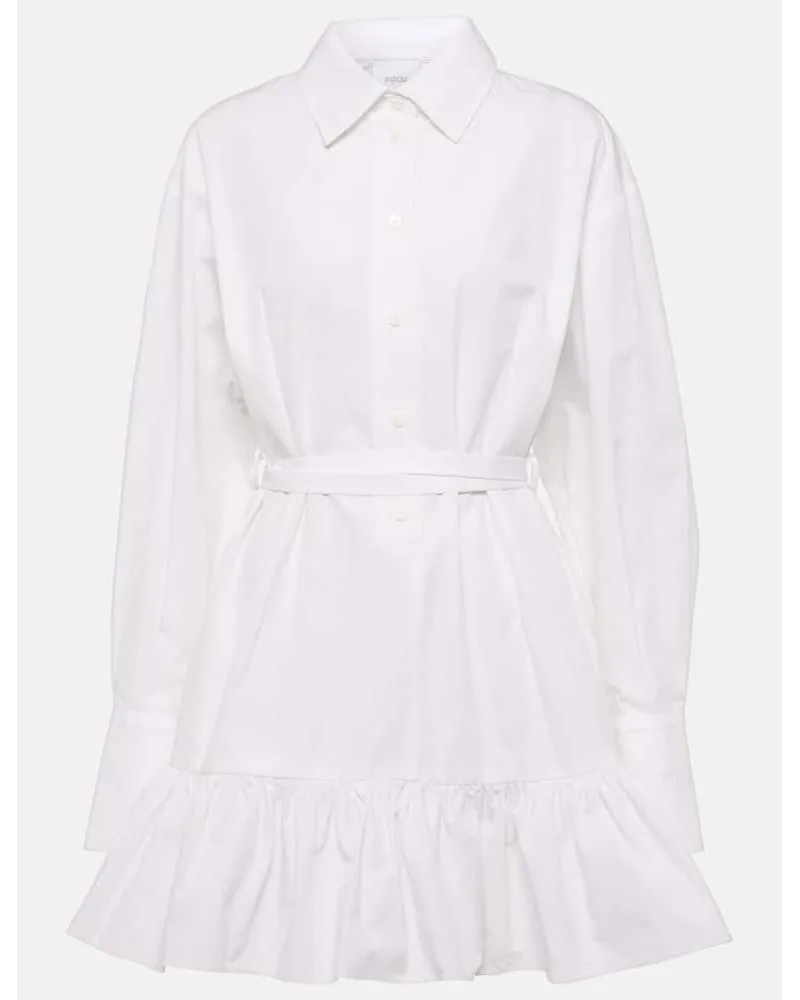 Patou Miniabito chemisier in cotone Bianco