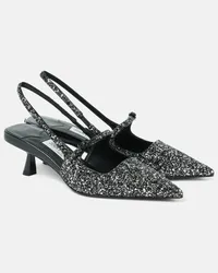 Jimmy Choo Pumps slingback Didi 45 con glitter Nero