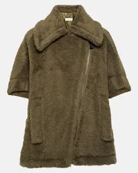 Max Mara Gilet Manto in alpaca, lana e seta Verde