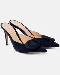 Gianvito Rossi Sandali in suede Blu