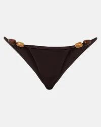 Christopher Esber Slip bikini Crystal Fracture Marrone