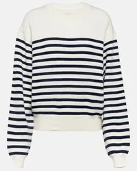 KHAITE Pullover Viola in misto cashmere Bianco