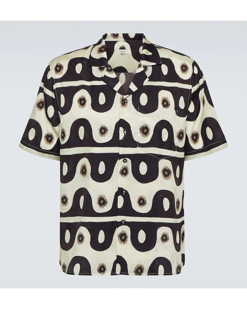 COMMAS Camicia da bowling in seta e cotone Multicolore