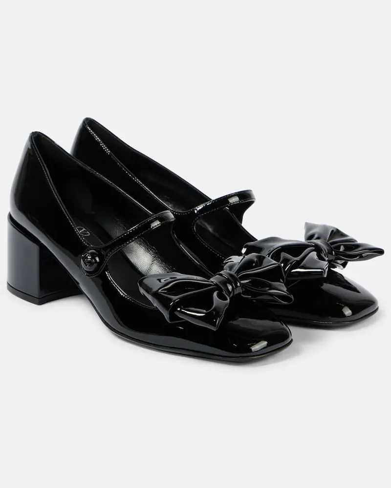 Valentino Garavani Pumps Mary Jane Bowjane 50 in vernice Nero