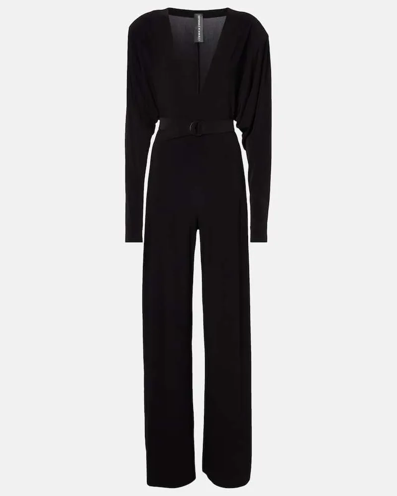 Norma Kamali Jumpsuit con scollo a V Nero