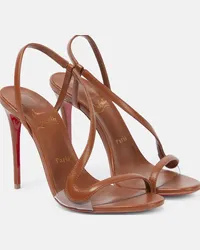 Christian Louboutin Sandali Nudes Rosalie in pelle Marrone