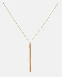 Saint Laurent Collana Cassandre con pendente Oro