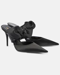 Saint Laurent Mules Barbara 90 in raso Nero