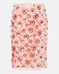 ROTATE Birger Christensen Gonna midi con paillettes Rosa