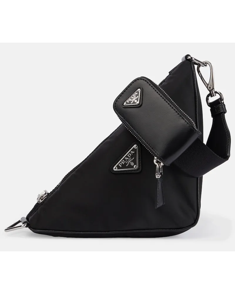 Prada Borsa a spalla Small in Re-Nylon Nero