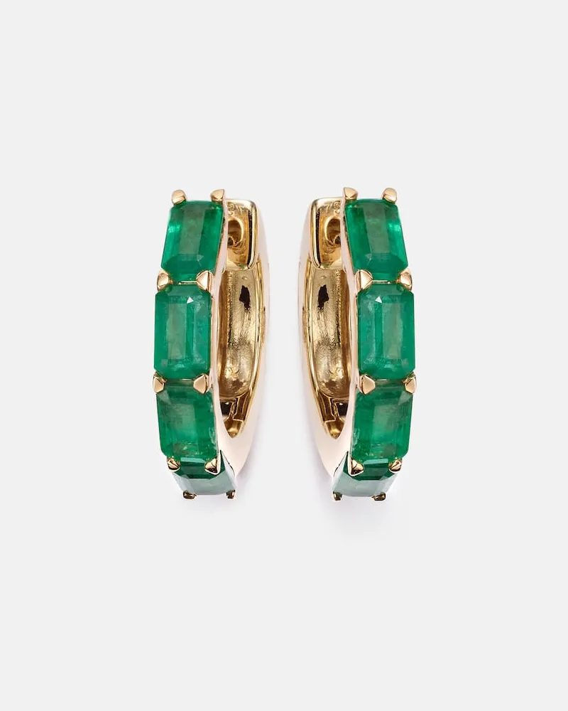 SHAY Orecchini in oro 18kt con smeraldi Oro