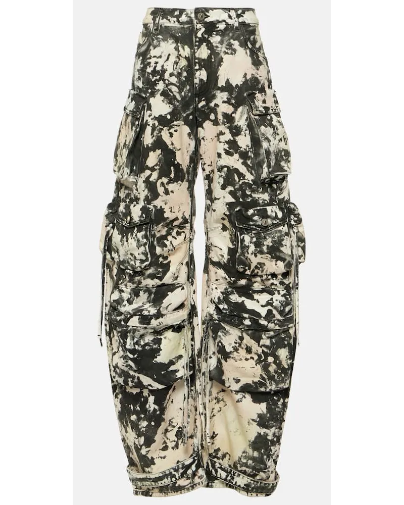 ATTICO Jeans cargo Fern con stampa Multicolore