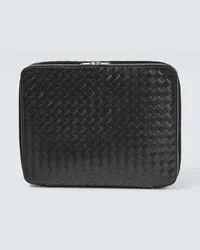 Bottega Veneta Cubo da viaggio in pelle Intrecciato Nero