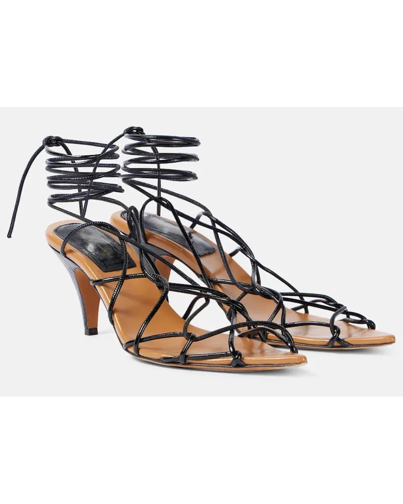 KHAITE Sandali Arden 75 in pelle Nero