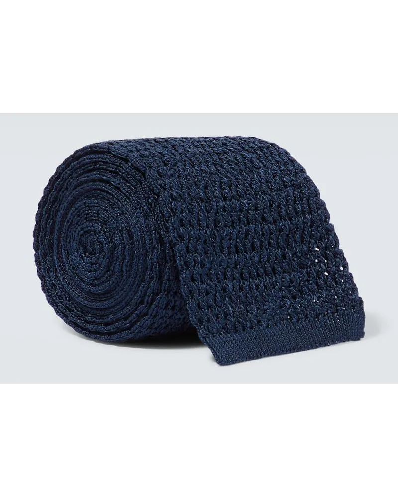 Tom Ford Cravatta in seta Blu