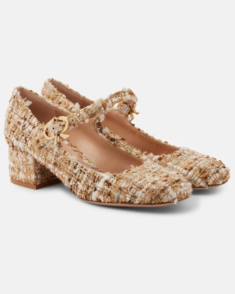 Gianvito Rossi Pumps Mary Ribbon 45 in bouclÃ Multicolore