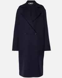 Stella McCartney Cappotto doppiopetto in lana Nero