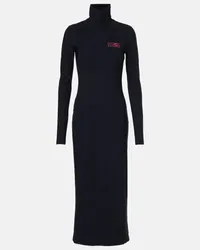 Maison Margiela Abito midi in maglia Nero