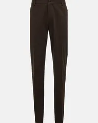 Loro Piana Pantaloni chino in cotone Marrone