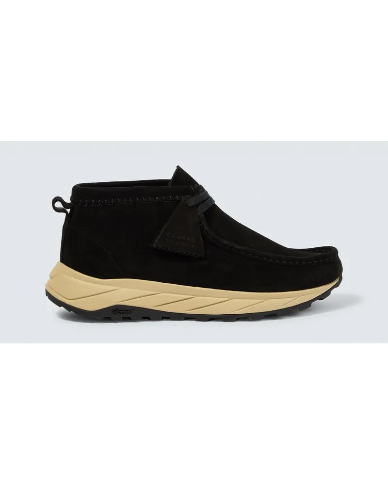 Clarks Sneakers Wallabee Eden in suede Nero