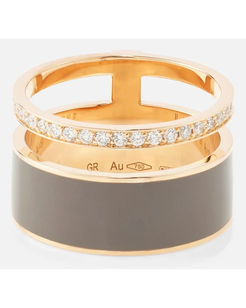 Repossi Anello Berbere Chromatic in oro rosa 18kt con diamanti Metallizzato