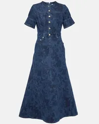 Erdem Abito midi di jeans Blu