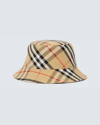 Burberry Cappello da pescatore EKD Burberry Check Marrone