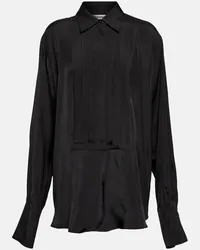 Jil Sander Camicia con plissé Nero