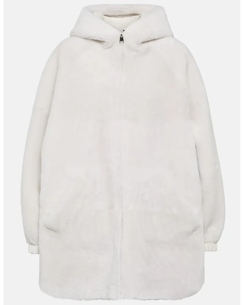 BLANCHA Giacca reversibile in shearling Bianco