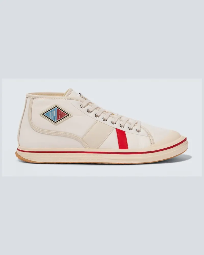 Bottega Veneta Sneakers Eliot in canvas con pelle Bianco