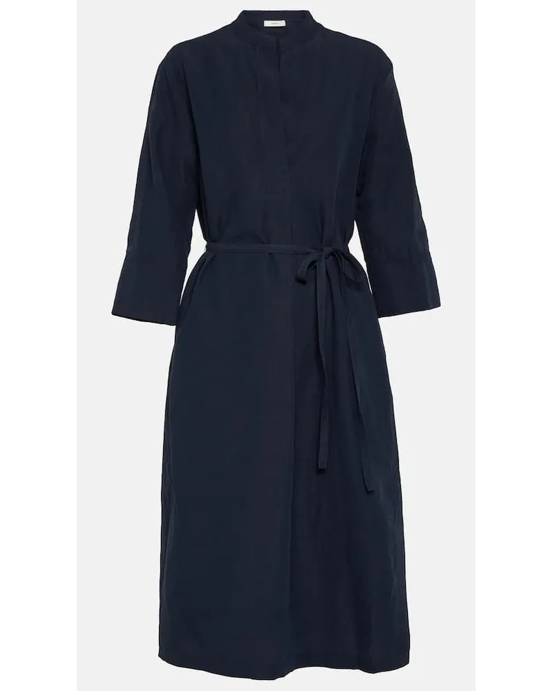 Vince Abito midi in misto cotone Blu
