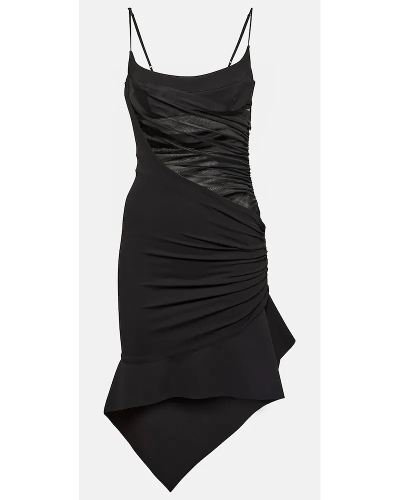 Thierry Mugler Miniabito asimmetrico Nero